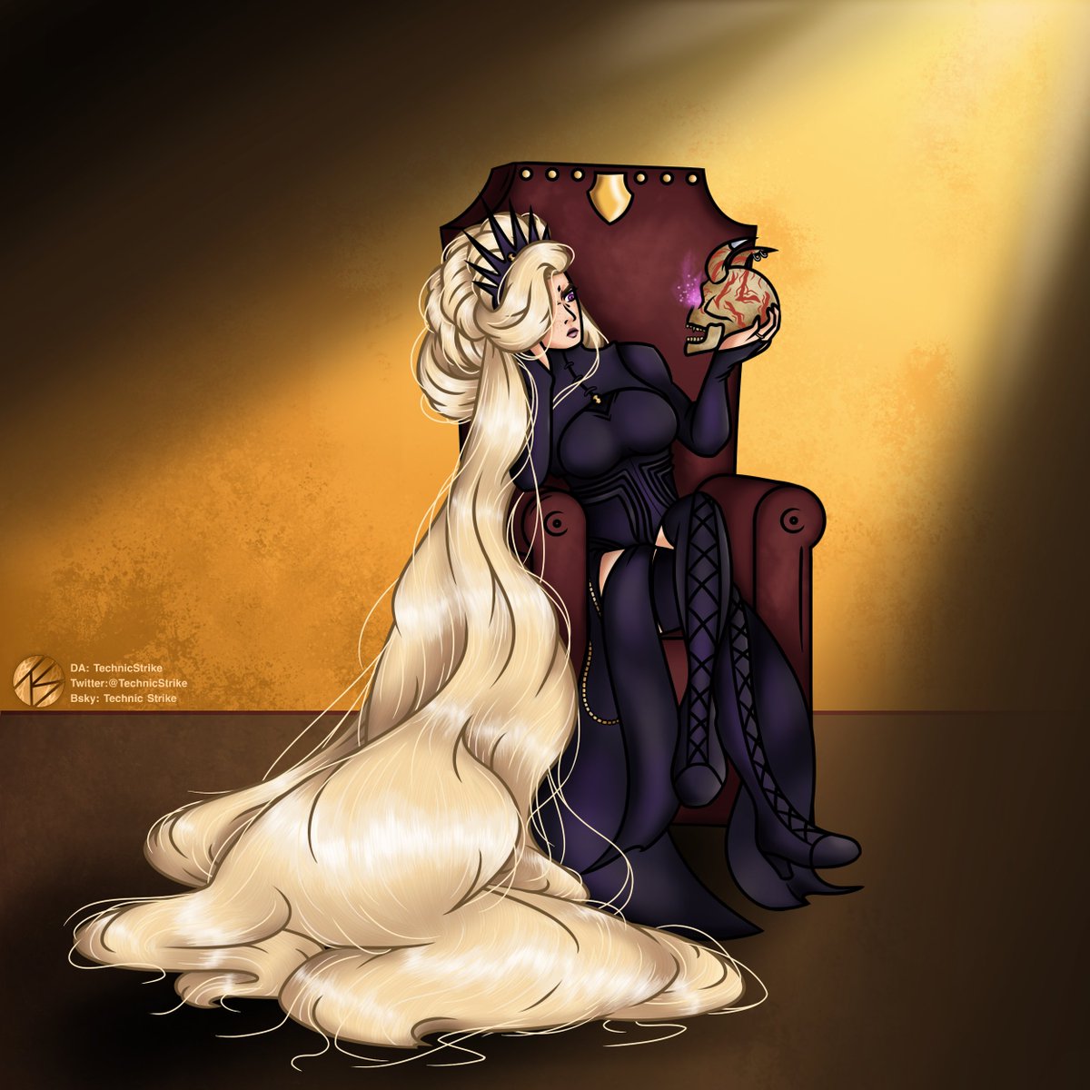 TechnicStrike's tweet image. Did an Art Trade with @karmeeni_comic over on DeviantArt! Drew the wonderful Seri!

They also write a great web comic, go check that out on their page!
#hairstyle #longhair