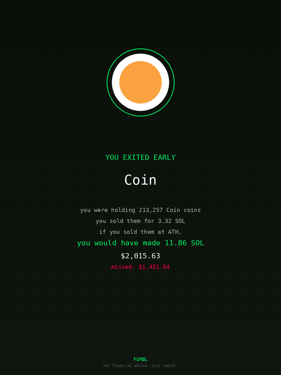 jeffersonyoan's tweet image. just checked fumbledbags.com bro actually coulda had a fat bag on $Coin 

zDhCPQhQC8GPV2N6n8TMBcWBQehYkMHBuBZMzy3pump
#trust 
#combination