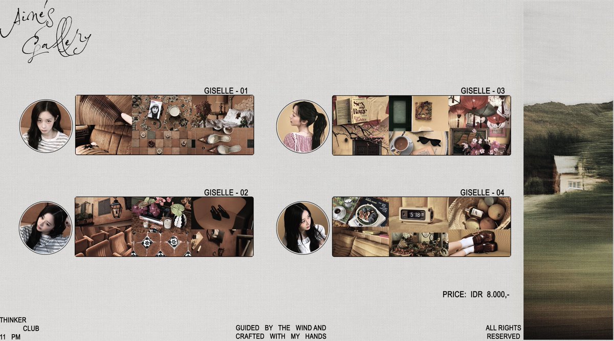 mondschrifte's tweet photo. Boost this up would help, thankies! #zonauang

Giselle is ON the spot! 8 layouts I made are officially out now. Secure yours through my DM/Telegram. All the details are attached ♥︎ https://t.co/p2PrDOHDAh