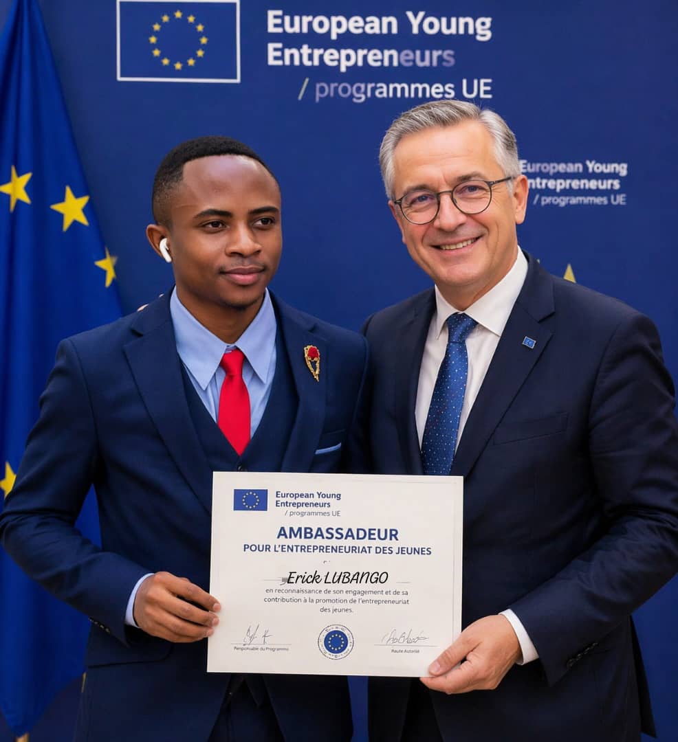 erick_lubango's tweet photo. Ambassadeur d'EUROPEAN YOUNG ENTREPRENEURS DRC.

@lubango_erick https://t.co/TKEFn6cQuP