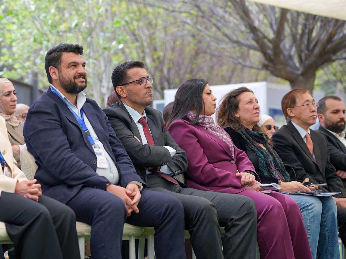 WFP_Jordan's tweet photo. Partners and donors joined WFP Jordan &amp; @MoEJordan at @RHASJordan to witness the National School Feeding Programme in action, where students transform meal packaging into creative art, highlighting the programme's impact on learning and engagement. https://t.co/pH9gVkbSOv