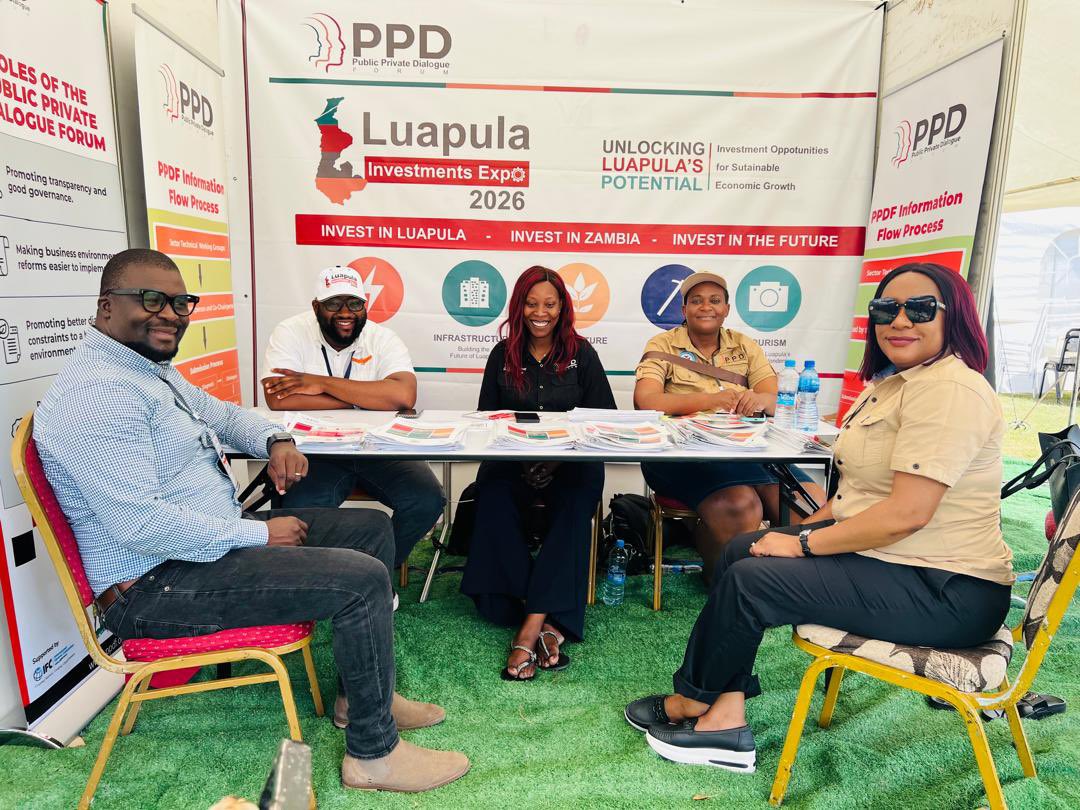 PPDFZambia's tweet photo. Day 2 at the Luapula Investment Expo

From investment insights to business linkages, Luapula continues to show why it is a rising hub for growth and development.

We are here engaging, learning, and showcasing how partnerships are driving economic transformation and job creation. https://t.co/oMfZvNinHm