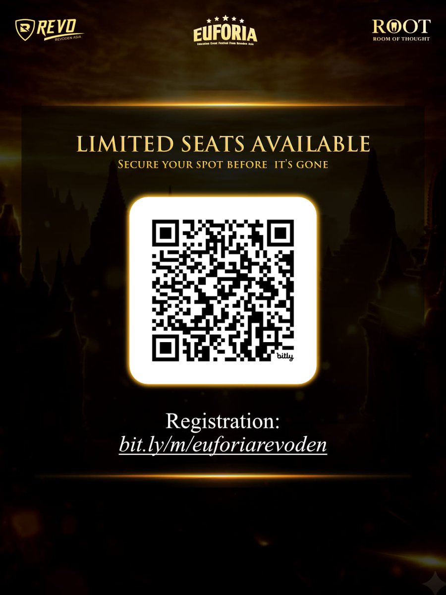 🦷 𝗘𝗔𝗥𝗟𝗬 𝗕𝗜𝗥𝗗 𝗜𝗦 𝗔𝗟𝗠𝗢𝗦𝗧 𝗢𝗩𝗘𝗥! ⏰

🔗 Registrasi: bit.ly/m/euforiarevod…
📲 Informasi lebih lanjut hubungi Admin Edukasi Revoden Asia
WA: 0851 8682 8880 (Roni)

Sampai bertemu di EUFORIA 2026!

#EvolvingToTheNextLevel #RevodenAsia #EUFORIA2026