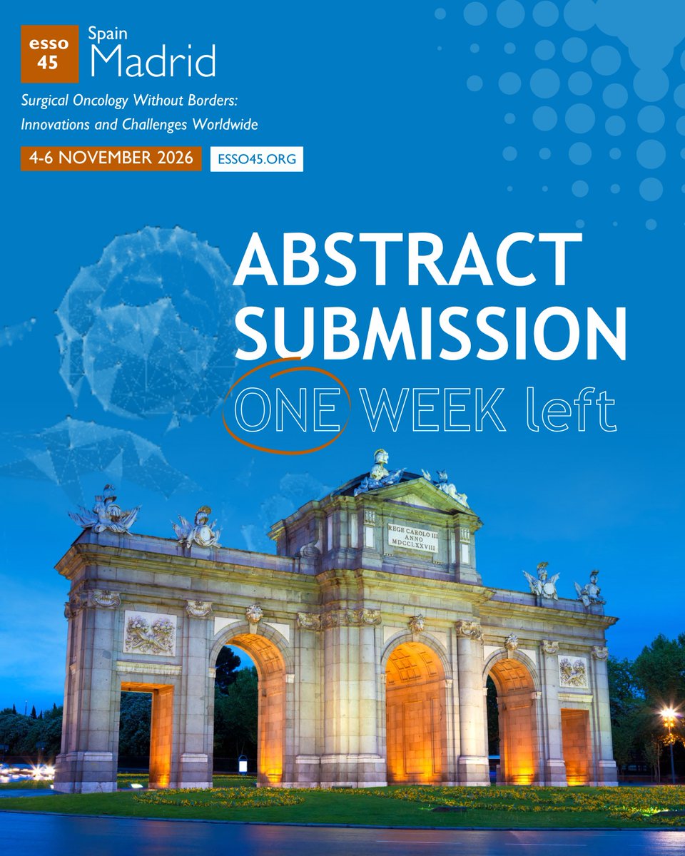 European Society of Surgical Oncology (ESSO) tweet media