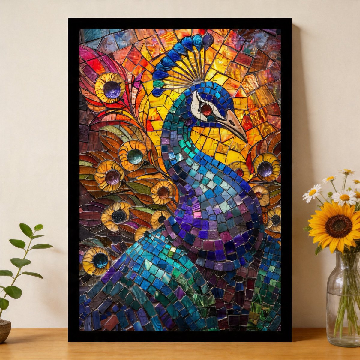 artfulmoment's tweet image. Full of artistry! #wallart #puzzlechallenge #puzzlecomplete #custompuzzle #uniquegift