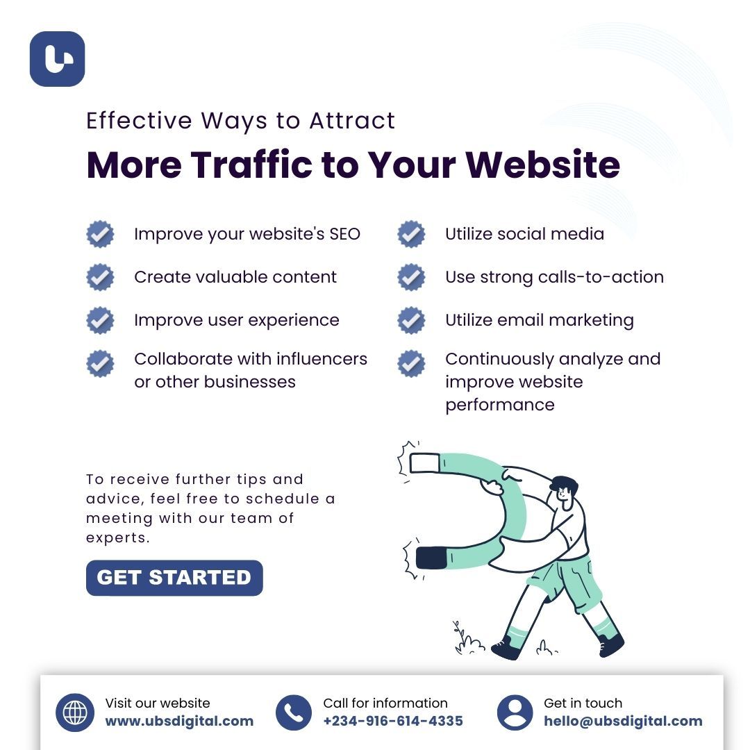 ubs_digital's tweet image. Getting traffic isn’t luck it’s strategy.

If your website isn’t attracting visitors,
it’s not working hard enough for your business.

📩 Ready to grow your traffic and convert more clients? Let’s get started.

#DigitalMarketing #WebsiteTraffic #UBSDigital #SEO #ContentMarketing