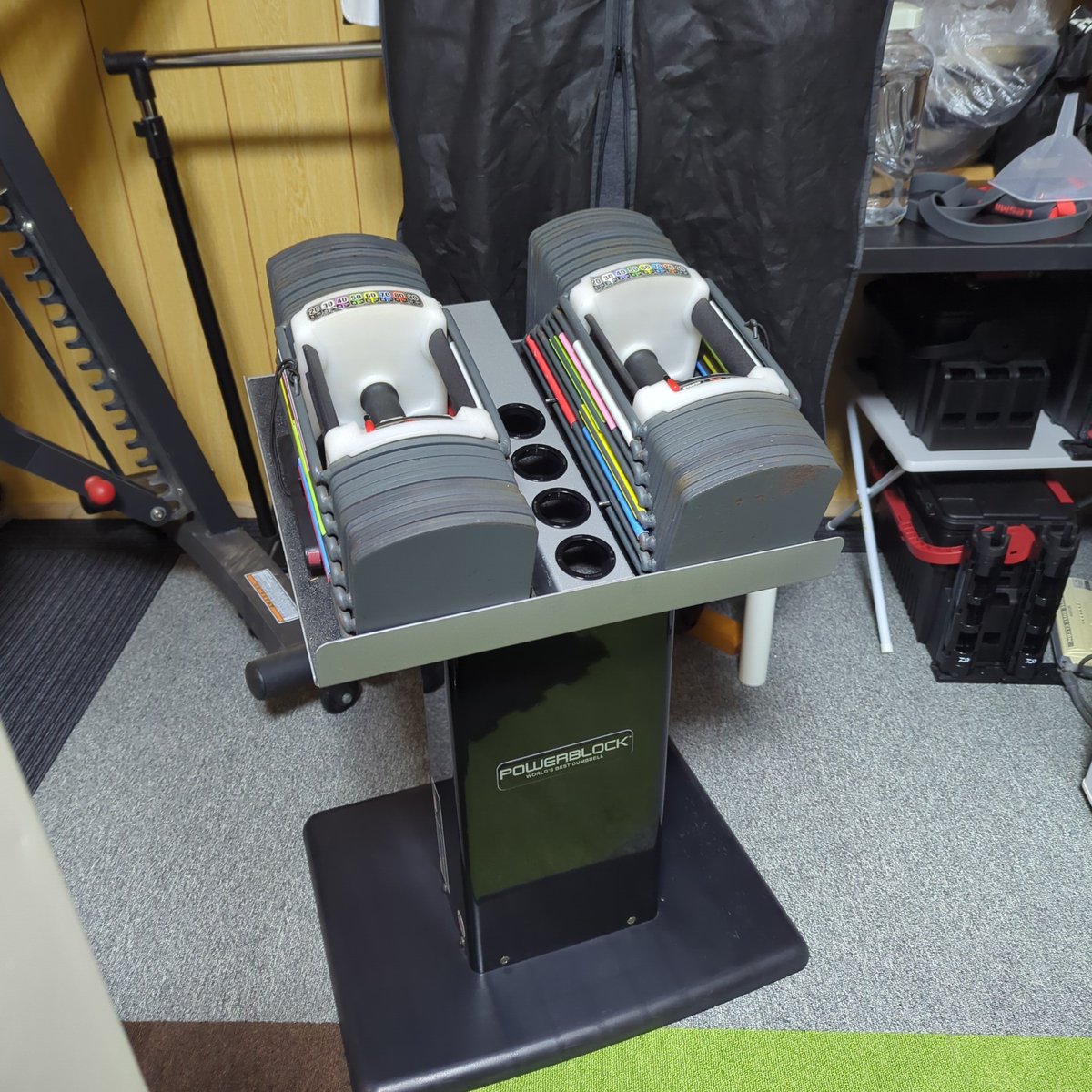 重いの買った(41kg×2)