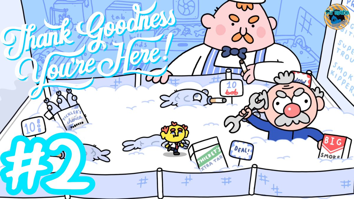 ₱u'sycheのゲーム日記
2026.4.22

【Thank Goodness You're Here!】
#2 取り返してワシの工具
youtu.be/Jh38hk1--wA

本当に何をやってるのか
何をやらされてるのか
どこへ向かってるのか

さっぱり分からないゲームです（褒）

 #ゲーム実況
 #ゲーム投稿