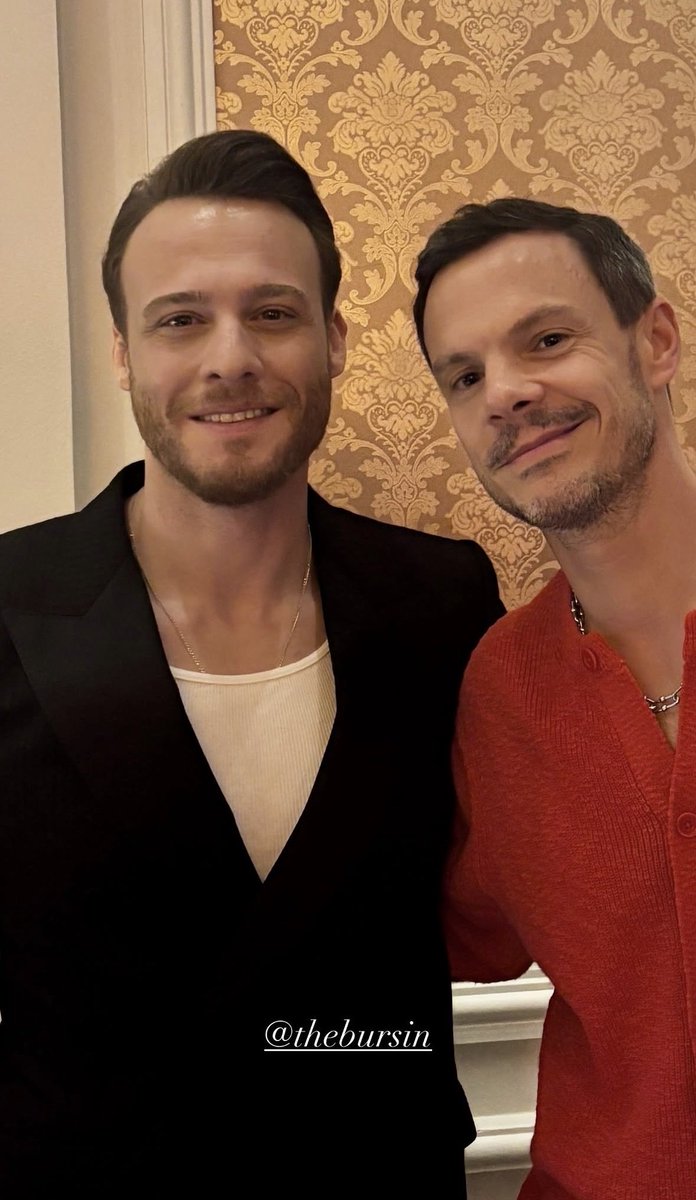 Kerem pictured with @/ thibaud.crivelli at last nights event
#KeremBürsin
