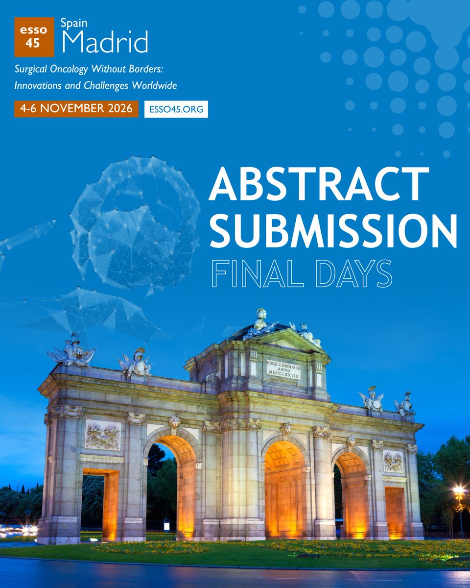 European Society of Surgical Oncology (ESSO) tweet media