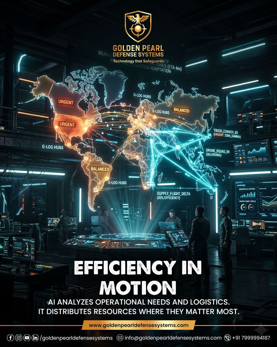 gpdefense's tweet image. Smarter decisions. Faster execution.
That’s AI-powered efficiency in motion. ⚡

#AI #Efficiency #SmartDecisions #Automation #GoldenPearlDefenseSystems