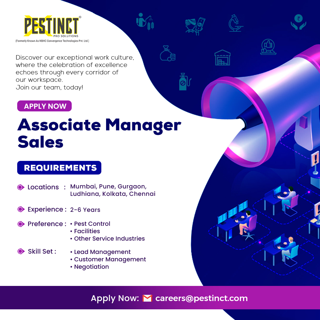 pestinct's tweet photo. We’re #Hiring!
We’re #expanding our team and opening doors to #MultipleOpportunities. 🚀
Explore #ExcitingCareer paths with Pestinct Pro Solutions Pvt. Ltd. and be part of our #GrowthJourney.
• Key Account Manager (KAM)
📧 careers@pestinct.com | 🌐 https://t.co/6GbagTItnT https://t.co/ZQnc3VRFmE