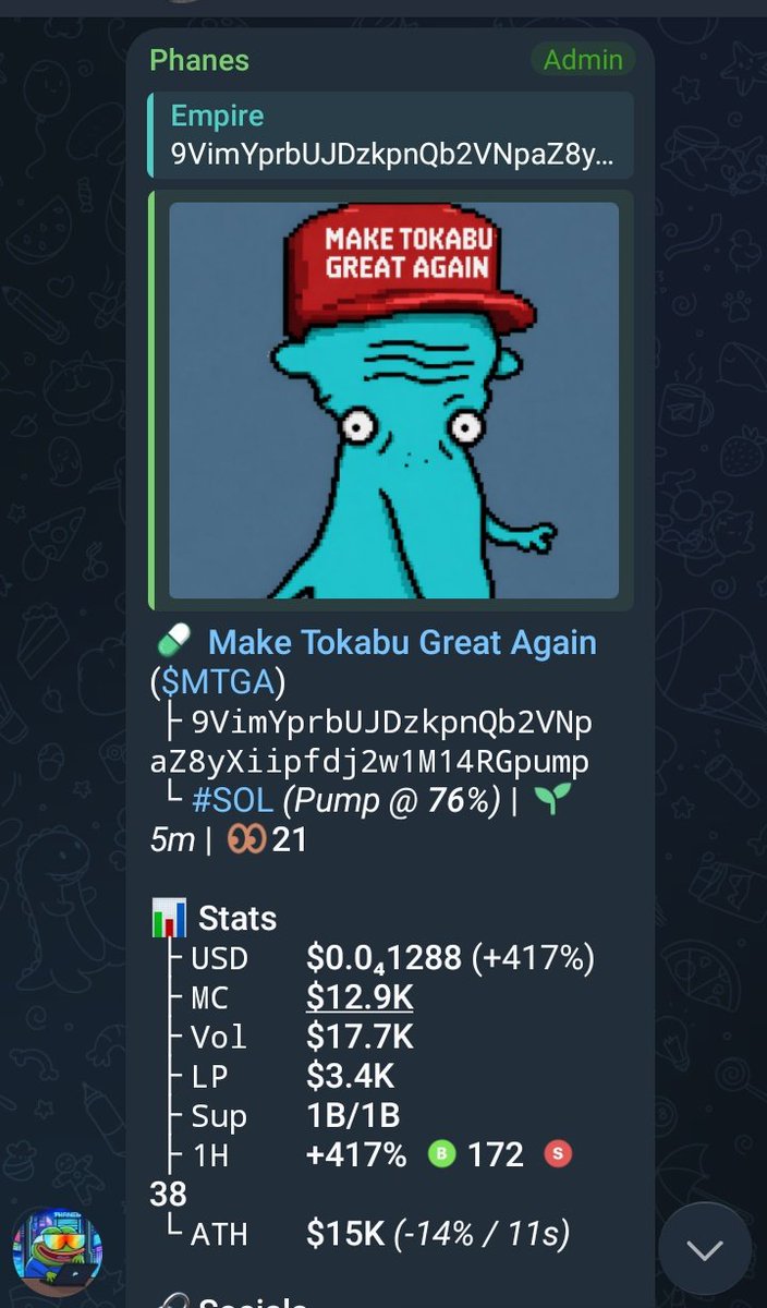 Empire_sol1's tweet image. Watch your entry on $MTGA 🖨️

CA:
9VimYprbUJDzkpnQb2VNpaZ8yXiipfdj2w1M14RGpump