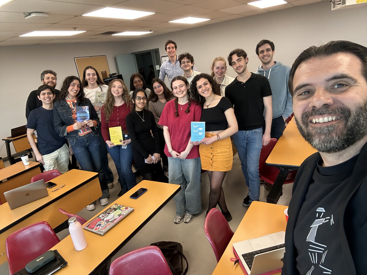Stikov's tweet photo. Last week we wrapped up my course on emerging biomedical technologies and gave out some prizes!

Maya Behlouli won the jury prize for her TikTok experiment on procrastination Prize: The Signal and the Noise by Nate Silver

Kahina Baouche built an interactive website on diversity in Alzheimer's disease research and won the social media impact prize and split the student vote prize with Annie Rabbat (the score was identical up to 5 decimal points:)
Prize: Blink by Malcolm Gladwell

Annie Rabbat won the student vote prize (shared with Kahina) for her research on open-source neuroprosthetics developed by Open Bionics
Prize: The Structure of Scientific Revolutions by Thomas Kuhn

Romane Le Roy Pépin won the original format prize for conducting a survey among Polytechnique Montréal students about their use of AI
Prize: Against Method by Paul Feyerabend

Big thank you to all the students who took a chance on a course that is different, as well as to Thomas Dagonneau for being the ideal teaching assistant. You can see all of their presentations on the course Substack, including the four impressive final projects that won prizes (links in comments)