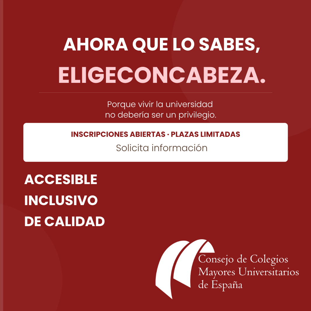 ccmmue's tweet photo. Los colegios mayores universitarios invertimos más de 4M€ en becas propias el último curso.
Porque vivir la universidad no debería depender de lo que puedas pagar.
Inscripciones abiertas → 🔗 https://t.co/A5I86SDTVR  #ColegioMayor #Becas https://t.co/qlmrbGFcVf