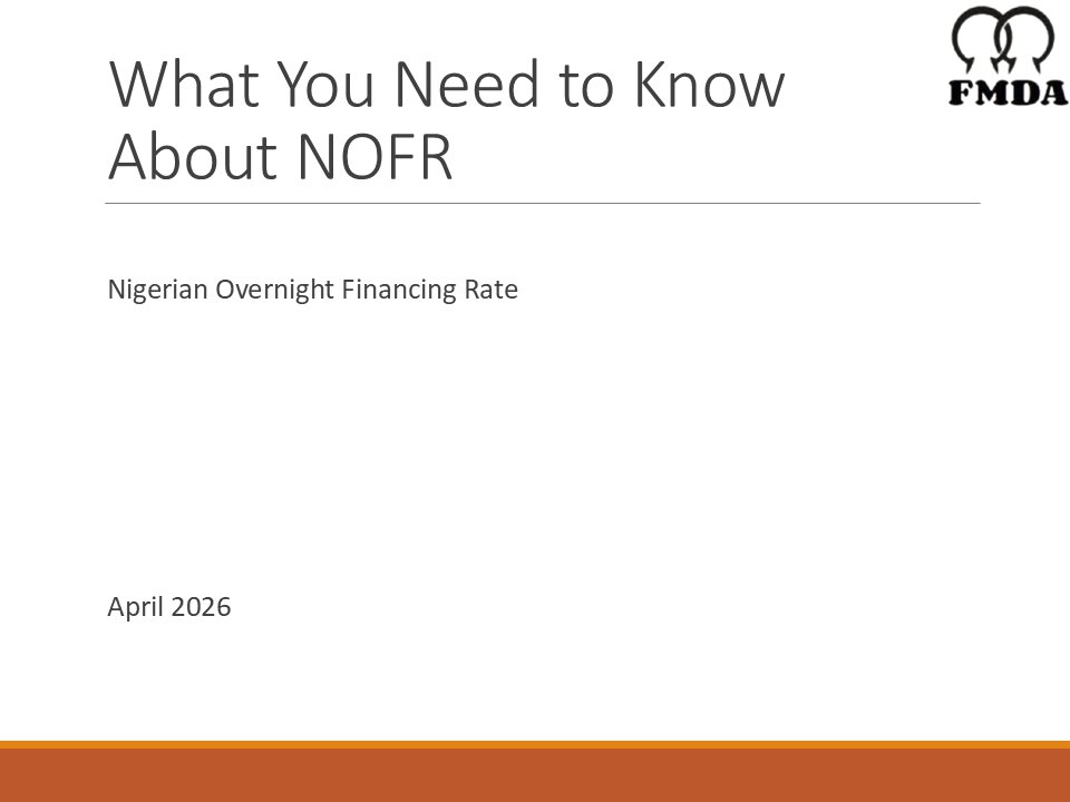 FMDA_NIGERIA's tweet image. What You Need to KnowAbout NOFR

#CBN #FMDA #EBRD #NigeriaEconomy #NOFR #MoneyMarket #Nigeria