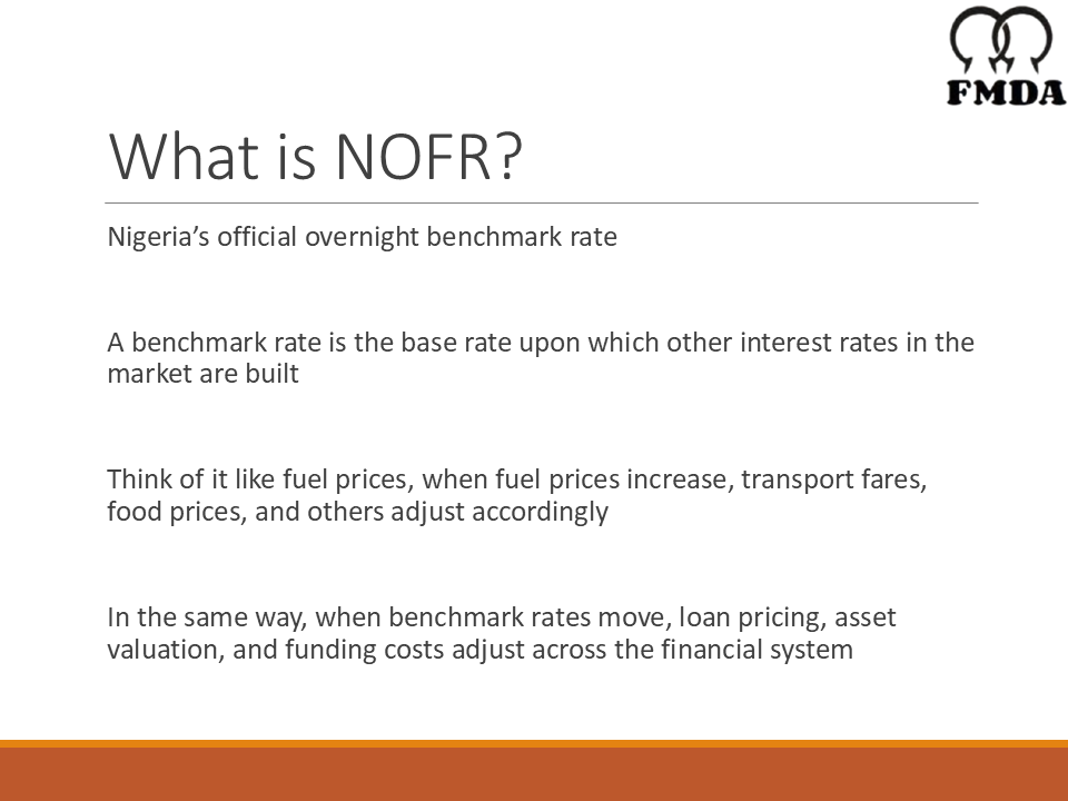 FMDA_NIGERIA's tweet image. What You Need to KnowAbout NOFR

#CBN #FMDA #EBRD #NigeriaEconomy #NOFR #MoneyMarket #Nigeria