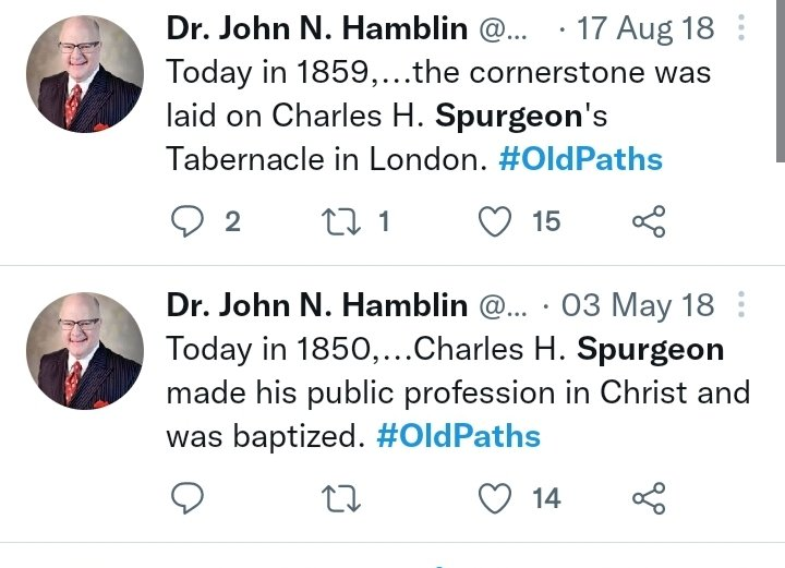 weecalvin1509's tweet photo. #truthsforthesetimes
#malonepreachedwithcalvinists
#fridayfundamental
#loudcalvinism
Remember, folks, if @drjohnnhamblin can endorse Calvinists like CH Spurgeon as #oldpaths then you can ignore his little meaningless warnings to the contrary. #PutAMentalTentAroundIt #Amen https://t.co/O50WVMDHqg