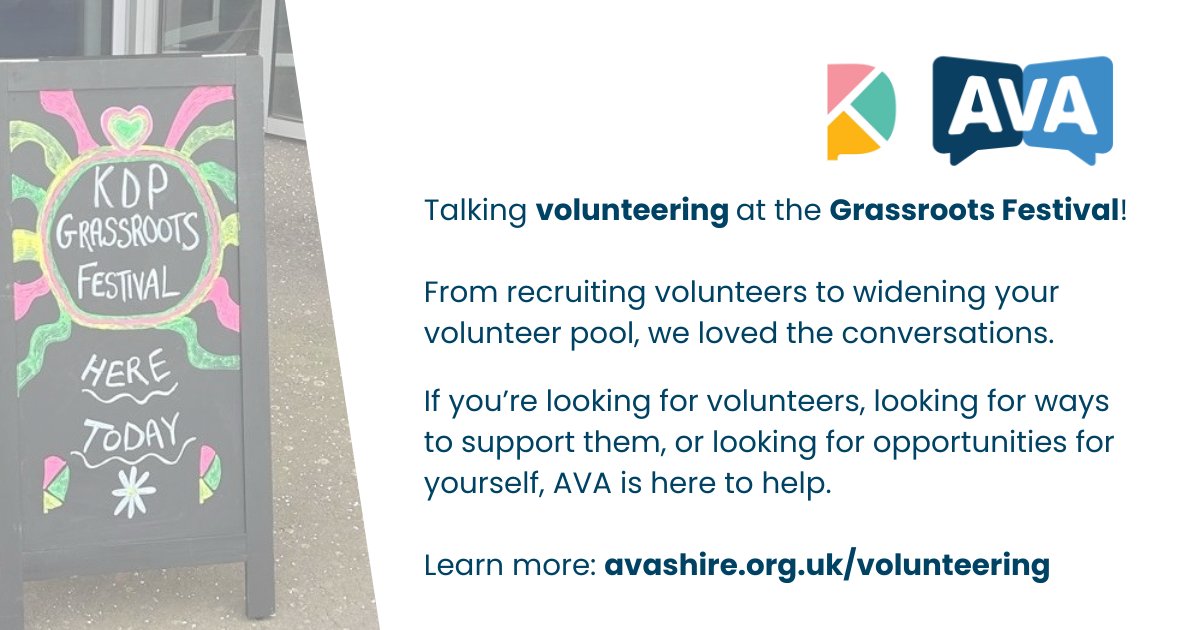 AVAshire's tweet image. Lots of great conversations about #volunteering at Kincardineshire Development Partnership's Grassroots Festival held in Mearns Academy on Saturday!

If you would like to speak more about volunteering in #Aberdeenshire get in touch - we're here to help.

🔗avashire.org.uk/volunteering
