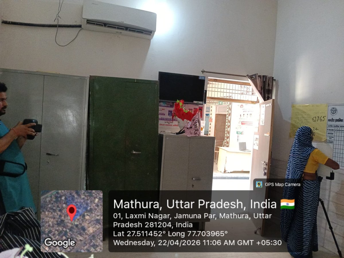 MtrNtep's tweet image. दिनांक 22/06/2026 को #TBMuktBharatAbhiyaan के अंतर्गत #Mathura के हाई रिस्क एरिया (TB Unit Laxmi Nagar) में एक्स-रे स्क्रीनिंग शिविर का आयोजन किया गया, जिसमें वल्नरेबल ग्रुप्स की स्क्रीनिंग कर संभावित #TB मरीजों की शीघ्र पहचान सुनिश्चित की गई। जागरूकता के माध्यम से #EndTB के