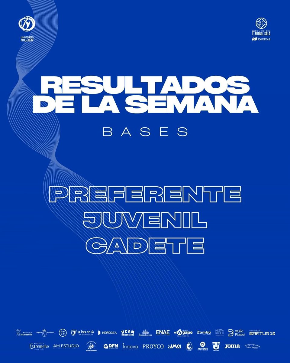LBTLFutsal's tweet photo. 🔚 Resultados de nuestras bases

¡👉🏻 Desliza para conocer los resultado! https://t.co/WKyPbdIiRt