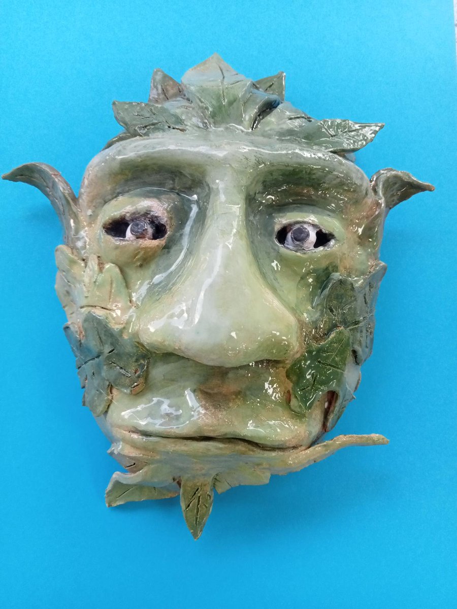 PATKingsSchool's tweet image. Year 9 have been creating amazing #GreenMan sculptures in art! 🎨 An amazing sign of Spring #Creativity #Art
