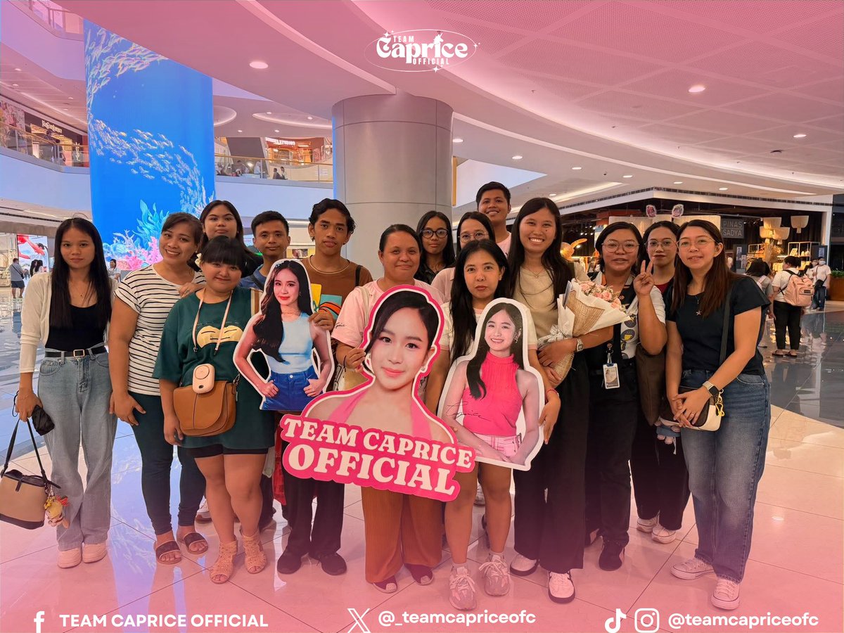 𝐓𝐄𝐀𝐌 𝐋𝐈𝐕𝐄 𝐀𝐓 𝐈𝐍𝐒𝐓𝐀𝐗 𝐏𝐎𝐏 𝐃𝐈𝐒𝐓𝐑𝐈𝐂𝐓 ✨

Team live is present to support Caprice at the Instax Pop District event. 

They are now ready to cheer loud and show full support for Caprice.

CAPRICE MEETS INSTAX
#CAPturedByCapricorns