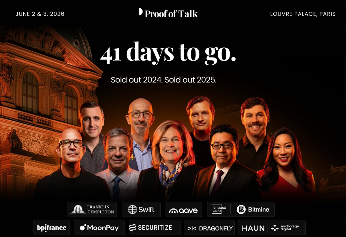 proofoftalk's tweet photo. 41 days to go. Don't miss it.
https://t.co/vY3yyPSVAP https://t.co/07LQFpDvH7