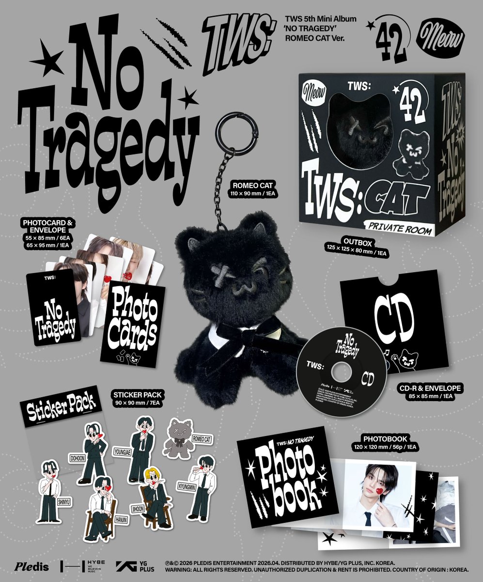 TWS 5th Mini Album「NO TRAGEDY」ROMEO CAT Ver. 予約開始！

🔗tws-official.jp/news/947ef0dc7…

#TWS #247WithUs
#NO_TRAGEDY