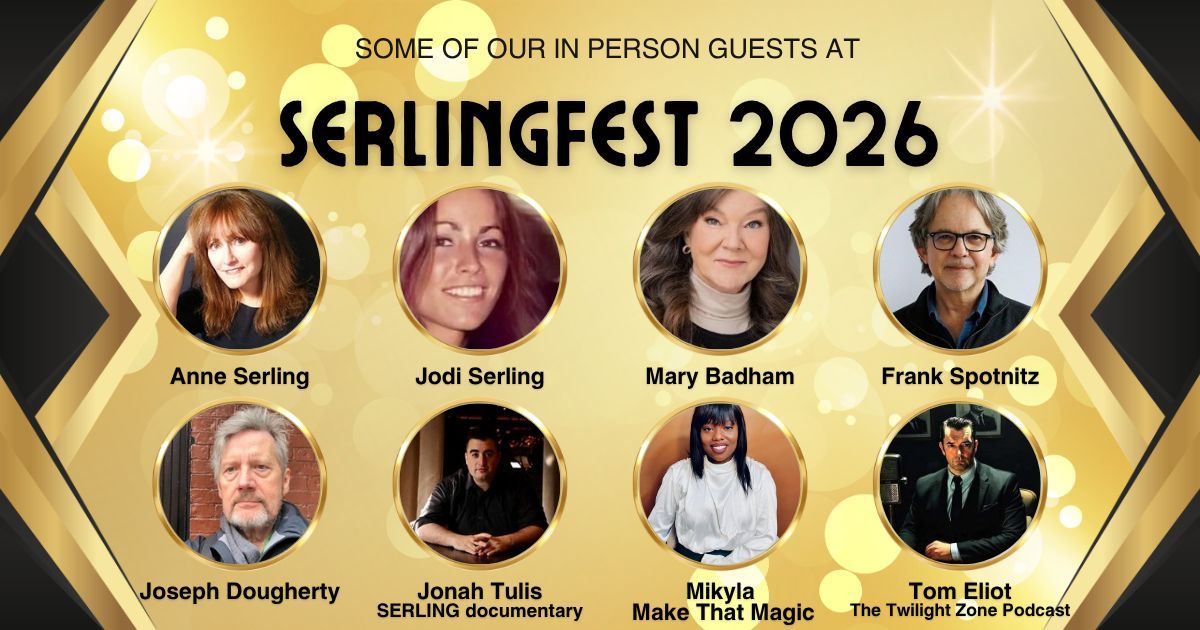 RodSerlingFndtn's tweet photo. Join us! August 21-23, Binghamton NY! More guest info and tickets at https://t.co/RXygzmccK0 https://t.co/6n0pV34rln