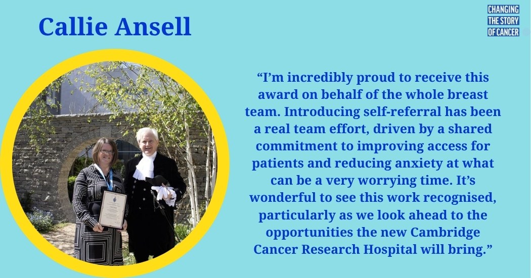 Cambridge Cancer Research Hospital tweet media