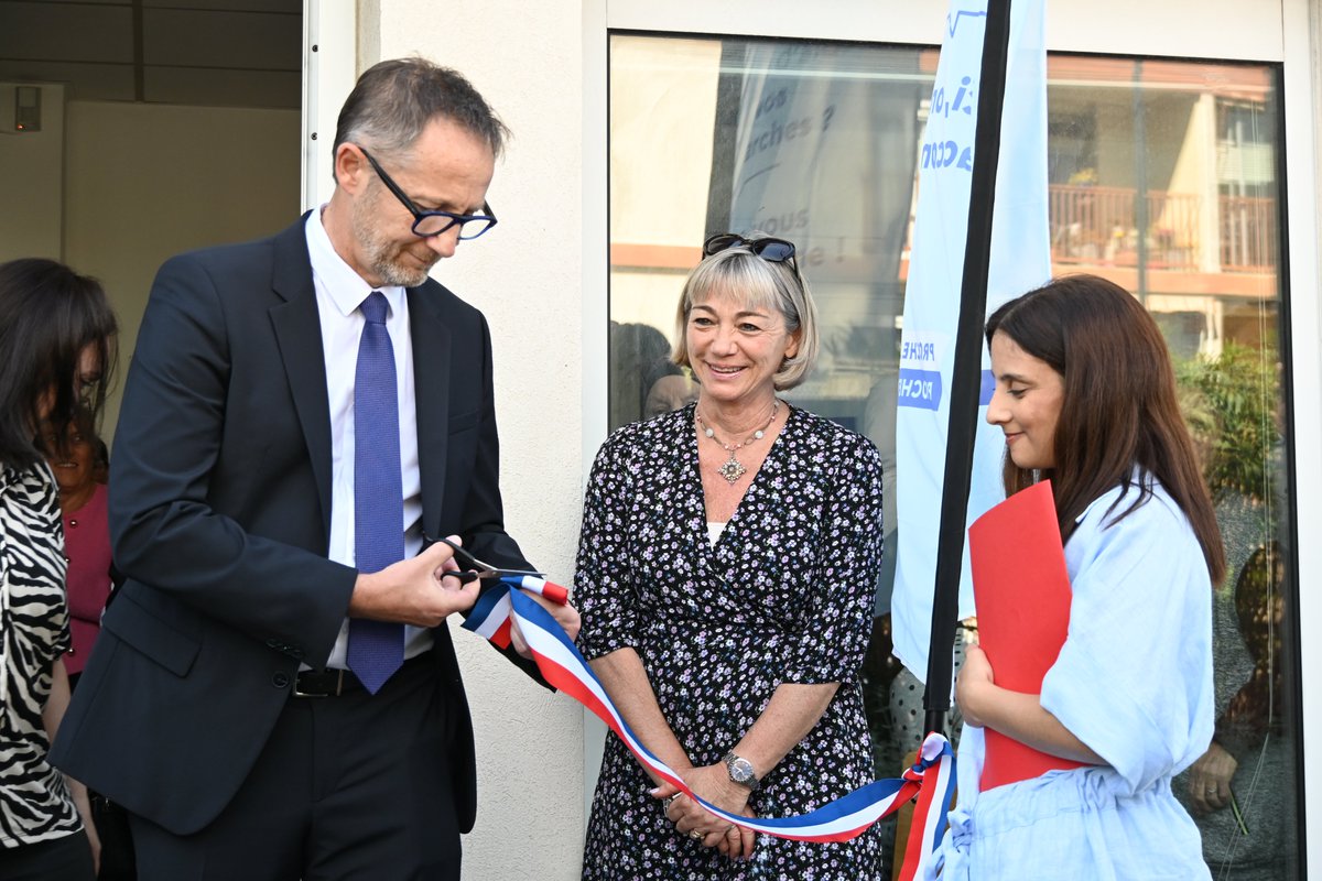 Image de Préfet du Gard - 🖥️ Jérôme Bonet, préfet du Gard, a inauguré la 33e Maison #FranceServices du département, au sein d