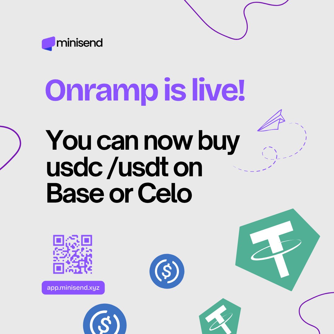 Minisend tweet media