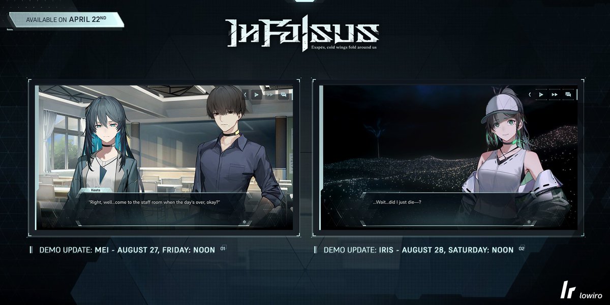 infalsus_en's tweet photo. The In Falsus demo content update is here!

Bringing an early look at the Card Integration system, new Scenario scenes, a brand new unlockable song, and more.

Download the In Falsus demo and Wishlist on Steam here: https://t.co/jHQHtOZ4Oj
#infalsus https://t.co/EybSQhl9Ve