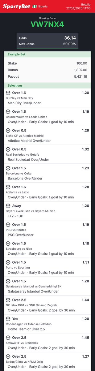 30 odds VW7NX4