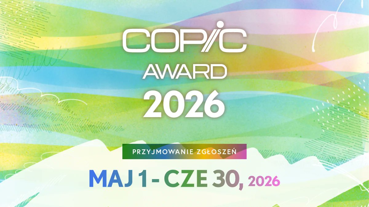 copicmarkerpl's tweet photo. Kolejna edycja, kolejne wspaniałe nagrody! Zapraszamy ponownie do udziału w konkursie COPIC AWARD. Przydatne informacje dostępne na stronie https://t.co/lJbR7eFPnU oraz na stronie organizatora https://t.co/LAWnQWV5QR https://t.co/gLrgeXvHXO