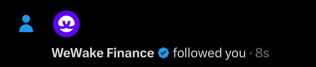 WeWake Finance tweet media