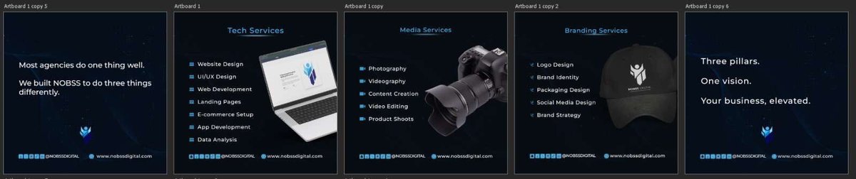 m_holdbrook's tweet photo. Most agencies specialize in one thing. 
We built NOBSS Digital because your brand shouldn't need three different agencies to look like one cohesive business. @NobssDigital_ https://t.co/IlfULvD6d1
