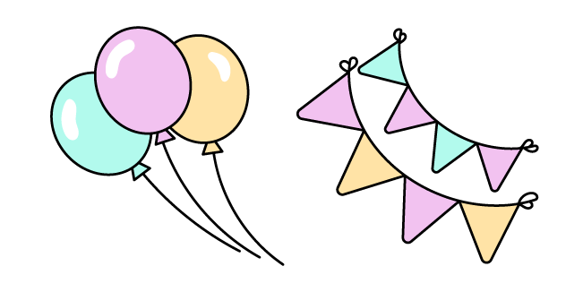 CustomCursor's tweet image. Colorful balloons and festive buntings add a joyful, playful touch to the pastel aesthetics! This #VSCOGirl #Balloons and #PartyGarlands custom cursor can make your clicks a little brighter, creating a festive vibe on your computer every day! #CustomCursor
custom-cursor.com/collection/vsc…