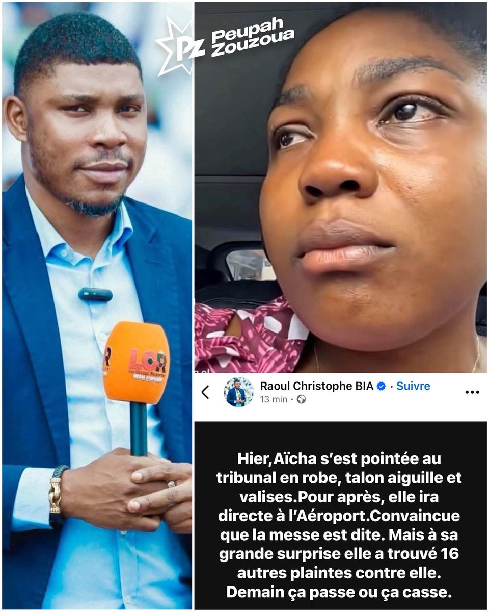 Peupah_Zouzoua's tweet photo. 🚨 16 plaintes auraient été ajoutées au dossier d'Aïcha Kamoise, selon le journaliste Raoul Christophe Bia. 😳 https://t.co/ympBjwrocs