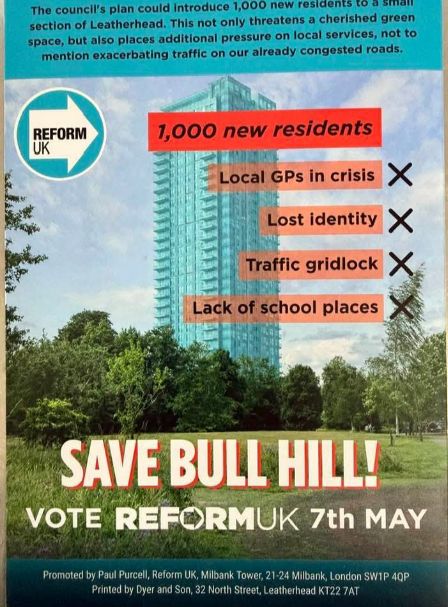 Reform Dorking and Horley tweet media