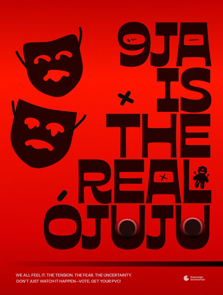 Ojuju V2 by Joboson Chisa is live and creatives are actively exploring the typeface in unique ways. 

Designed by <a href="/maybeTaiwo/">chairwoman tay💕</a> 
Designed by <a href="/Vintage_god/">Vintage</a> 
Designed by <a href="/orangetechwoman/">Adedoyin🧡</a>