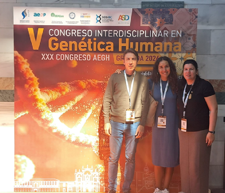 pathologyUV's tweet photo. Investigadores del @pathologyUV en el V Congreso de Genética Humana destacan el papel del miR-138 en la progresión del glioblastoma, abriendo nuevas vías terapéuticas frente a uno de los cánceres cerebrales más agresivos https://t.co/15SG4FrKSQ