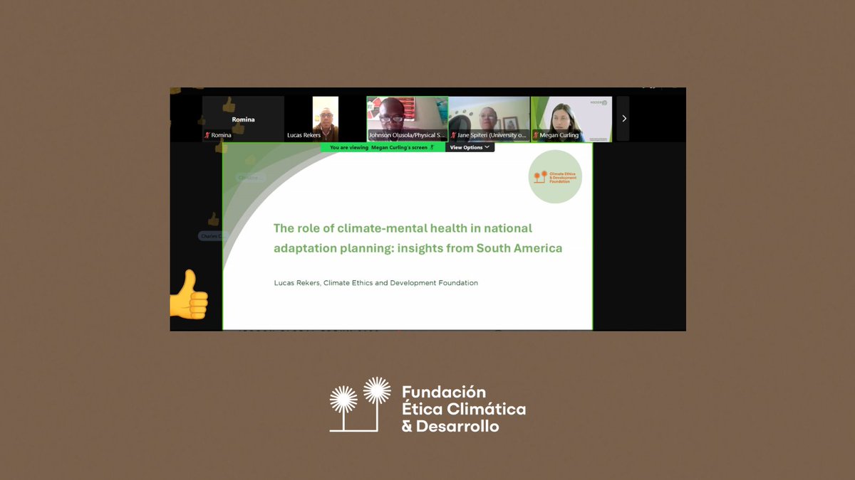 eticaclimatica's tweet photo. Lucas Rekers presentó avances sobre cambio climático y salud mental en el Interdisciplinary Expert Centre for Climate Change and Health (IECCCH) Global Forum. 

Su trabajo analiza el rol de la salud mental en la adaptación climática en Sudamérica. https://t.co/NMCzgXNkbl