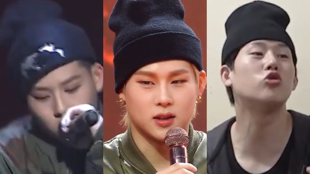 이 고라파덕 비니 혹시 주헌만의 초심다지기아이템인가 혹시 ㅋ ㅋ ㅋ 

데뷔프로그램        첫 솔로              첫 개인유튭