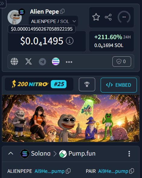 Alien Pepe tweet media