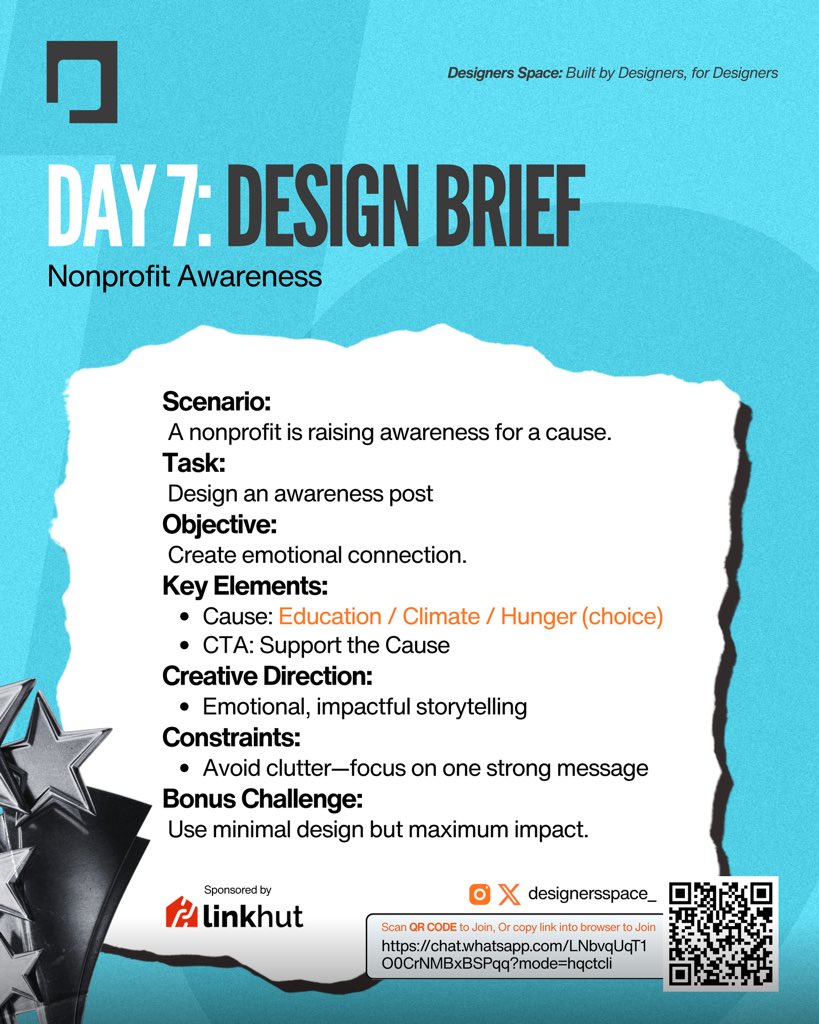 daniel_ife_'s tweet photo. DAY 7: DESIGN BRIEF @thedesignersspace_
Let’s gooo
This Design Challenge is now officially sponsored by @linkhutco . This partnership has us designers in mind, time to do amazing things together
#design #designer #designchallenge #designbrief #explore https://t.co/ZRVHoXn2Gw