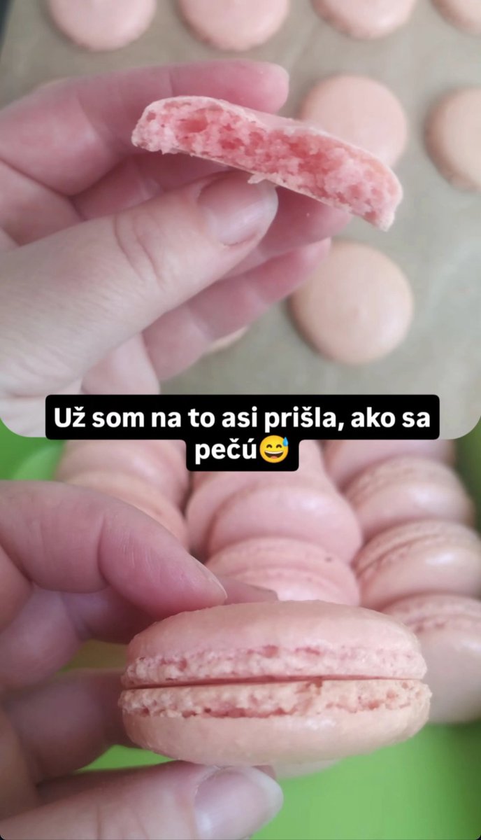 MAKA32165595's tweet image. #macarons dnes sa teším, občas sa aj mne tie makronky podaria🤣
