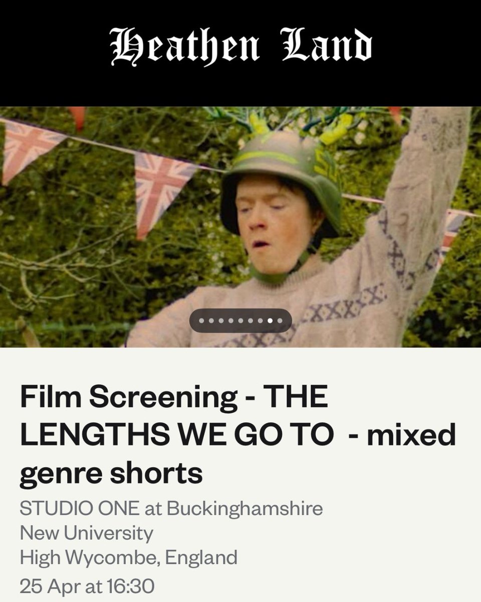 PapatangoTC's tweet photo. HEATHEN LAND will be screened at
🎬Fisheye International Film Festival: 25th April, 16.30
and
🎬@sundshortsfilm: 11 May, 18.00

Written by Josh Barrow as part of the 2023 #PapatangoPrize

🎫Fisheye: https://t.co/1uUTb5JaDR

🎟️Sunderland: https://t.co/QlukAyX9pO https://t.co/tAvGniFThl