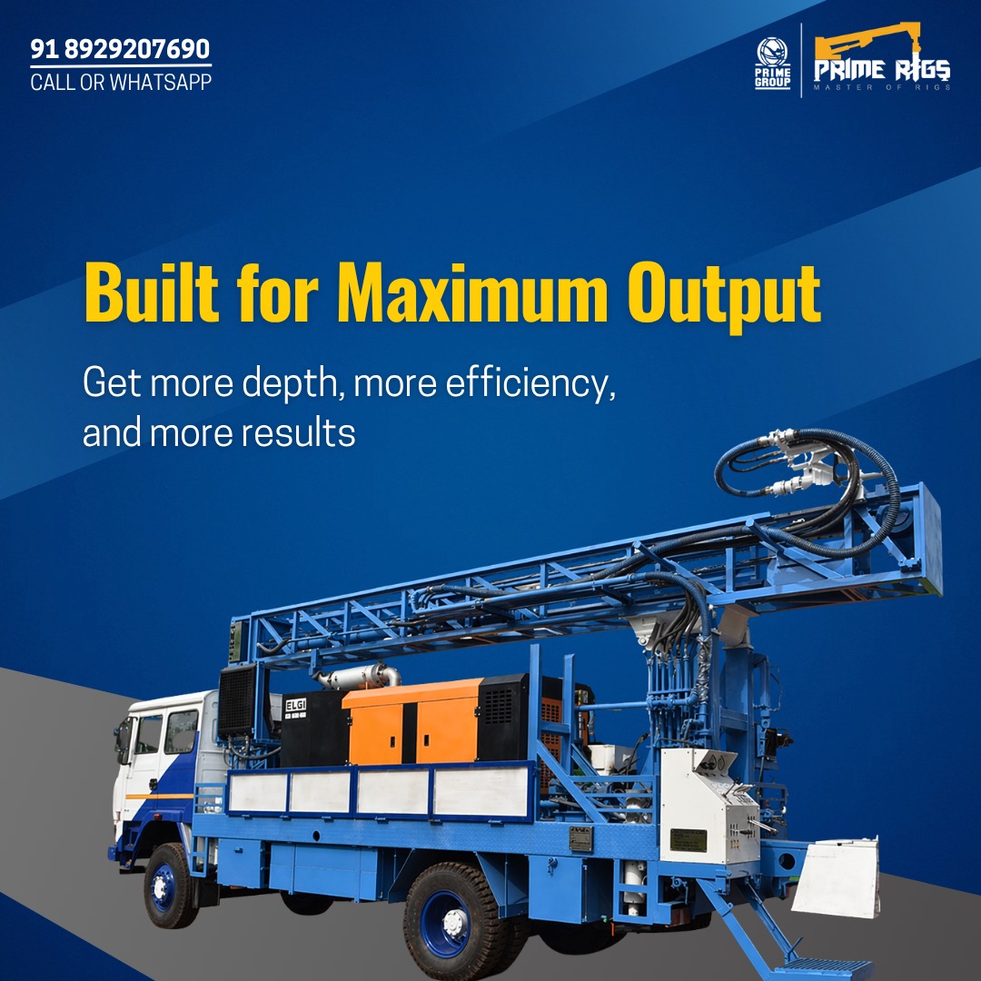 🚀 Built for Maximum Output
Take your drilling performance to the next level with our advanced truck-mounted water well drilling rig. Designed for power, precision, and productivity, this machine ensures deeper drilling, faster operations, and reliable results in every project.